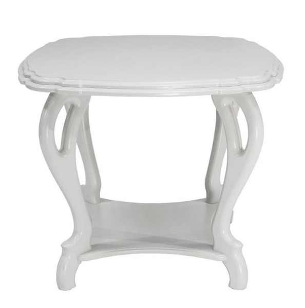 Стол журнальный "Кофейный П" молочный дуб Вис