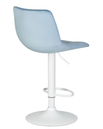 Стул барный TAILOR белый пудрово-голубой велюр MJ9-74