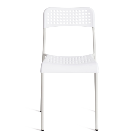 Стул ADDE (mod. C-049) металл и пластик, белый