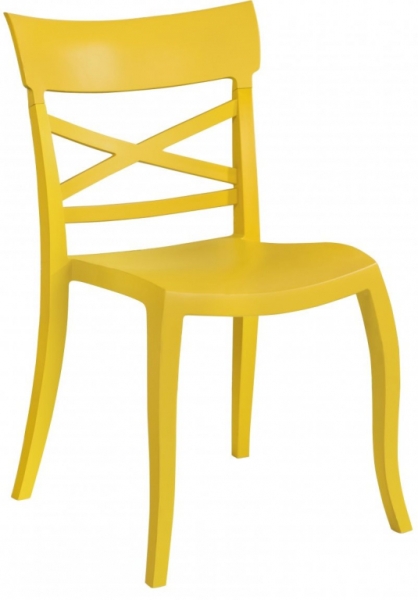 Стул пластиковый PAPATYA XSera-S желтый