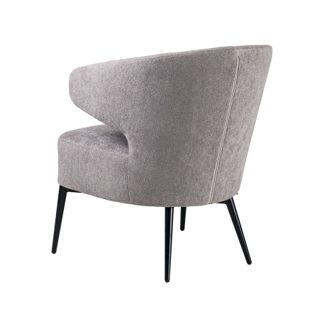 Кресло Робби букле серый MOSS 960