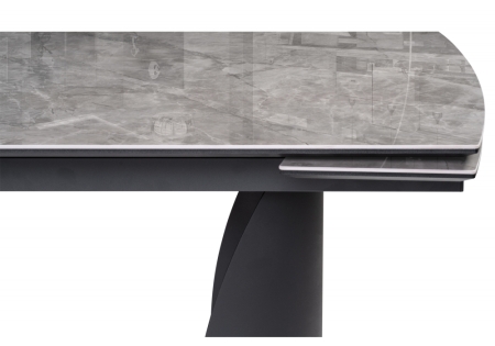 Керамический стол Готланд 180(240)х90х79 черный