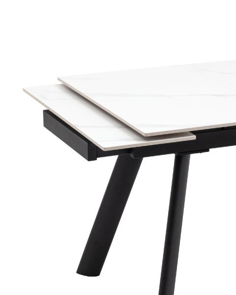 Стол Нэд 120-180/80/76 см столешница керамика Snow Mountain Stone