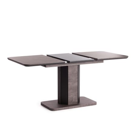 Стол обеденный SKAT ЛДСП, МДФ, 120-160х80х75 см, оникс, графит