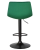 Стул барный TAILOR черный, зеленый велюр MJ9-88