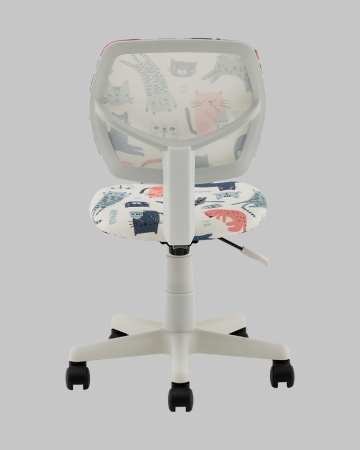 Кресло ЛОЛО Cats пластик белый