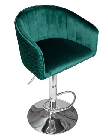 Стул барный DARCY зеленый велюр 1922-9