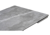 Керамический стол Дарвин 160(220)х89 серый мрамор larka grey, черный