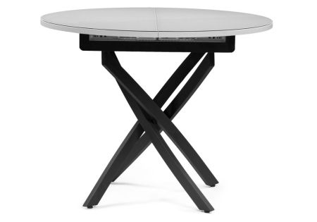 Стол Лауриц черный, белый раскладной