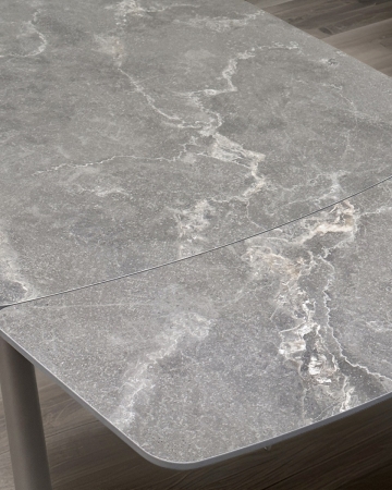 Стол RIVOLI 140 MATT LATTE STONE SOLID CERAMIC, TAUPE фото в интернет-магазине Stoolmarket