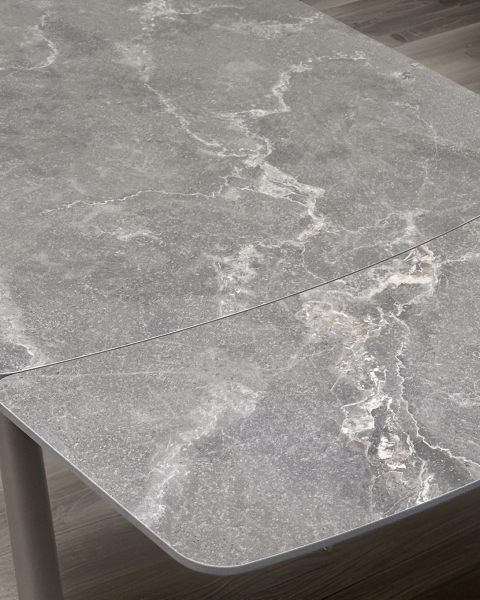 Стол RIVOLI 140 MATT LATTE STONE SOLID CERAMIC, TAUPE