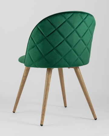 Стул Лион велюр с ромбами зеленый Стул Лион велюр с ромбами зеленый