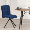 Стул обеденный Medeo синий велюр
