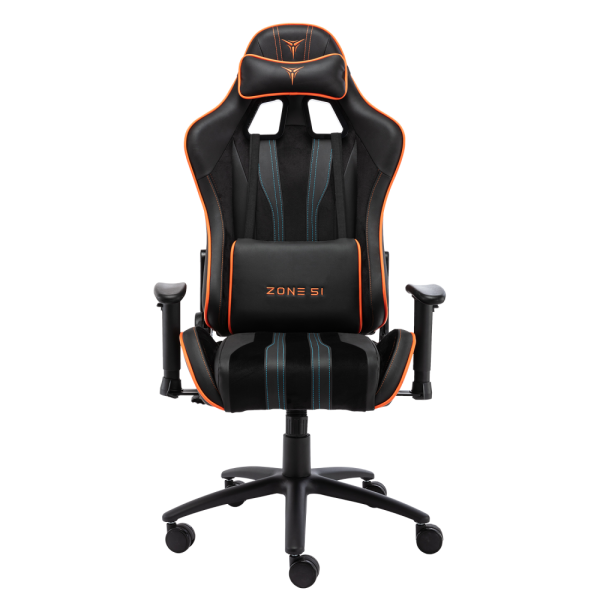 Кресло компьютерное игровое ZONE 51 GRAVITY черный-оранжевый