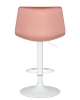 Стул барный TAILOR белый пудрово-розовый велюр MJ9-32 Стул барный TAILOR белый пудрово-розовый велюр MJ9-32