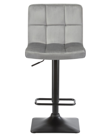 Набор 2 шт Стул барный DOMINIC, серый велюр (MJ9-75)