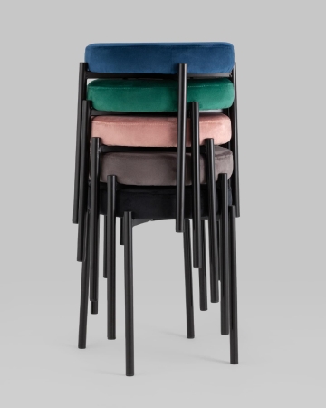 Табурет Рио велюр темно-серый