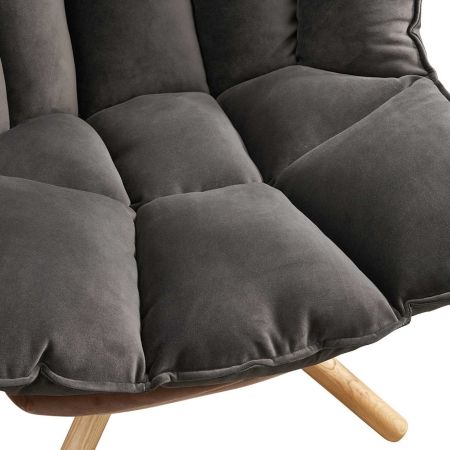 Кресло DС-1565C коричневый HE510-24B и серый