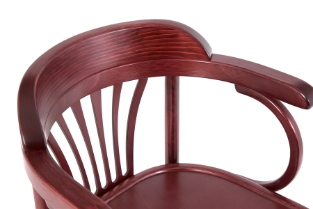 Деревянный стул Венский махагон с твердым сиденьем