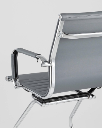 Кресло для посетителей Visit TopChairs серое 2 шт.