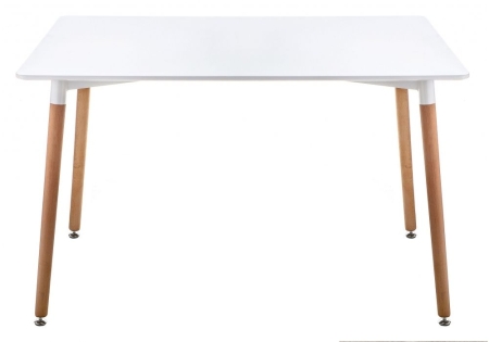 Стол Table 110 белый, светлое дерево
