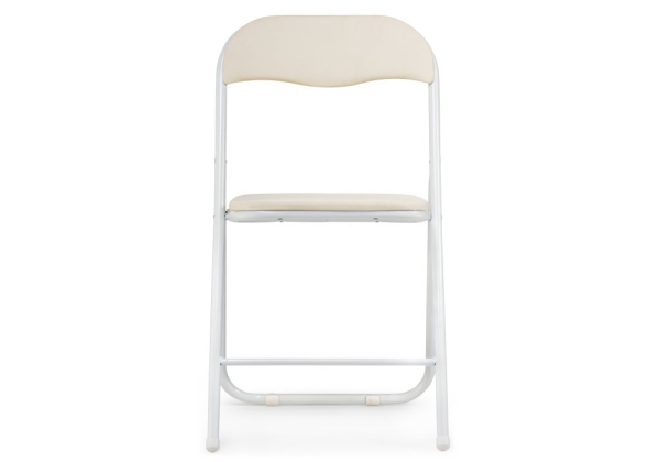 Стул Fold 1 складной бежевый, белый
