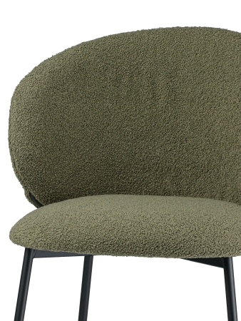 Стул для кухни SOLIS зеленый экомех HUSH 617