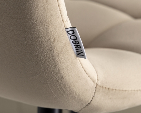 Стул барный NICOLE черные матовые ножки, мокко велюр 108-104