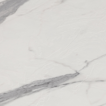 Стол MANZANA ЛДСП, HPL, металл, мрамор светлый, белый