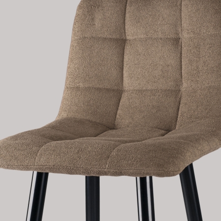 Стул полубарный Base букле коричневый MOSS 292 60см