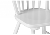 Стул деревянный Венский белый с твердым сиденьем без подлокотников