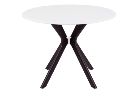 Стол Пекин 1000*1000 белый, венге