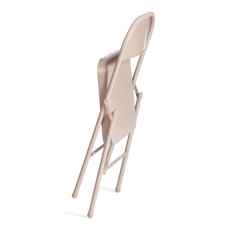 Стул складной FOLDER металлический, бежевый