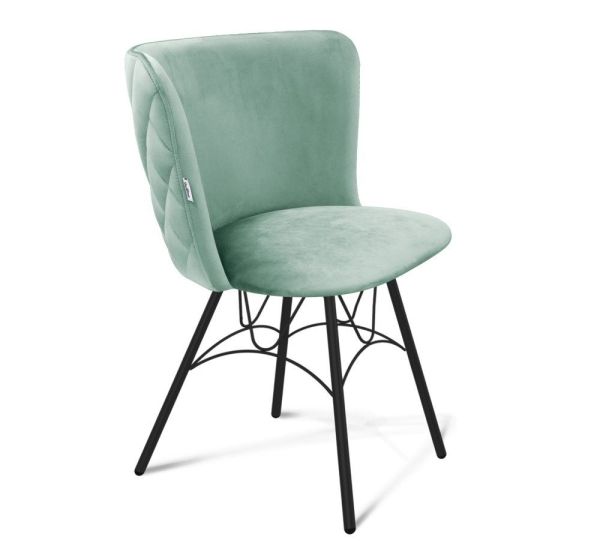 Стул SHT-ST36-3/S107 нежная мята, черный муар