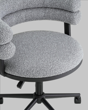 Кресло офисное Ponty серый с черными ножками