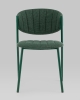 Стул Харпер ткань рогожка зеленый каркас зеленый полуглянцевый муар