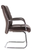 Кресло для посетителей Kent CF экокожа коричневый