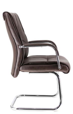 Кресло для посетителей Kent CF экокожа коричневый