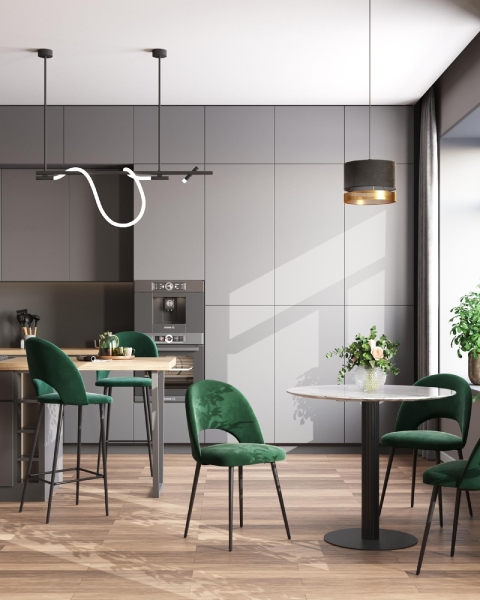 Стул Меган SN велюр зеленый