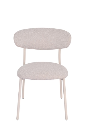 Стул обеденный Ayla серый с белыми ножками 2 шт.