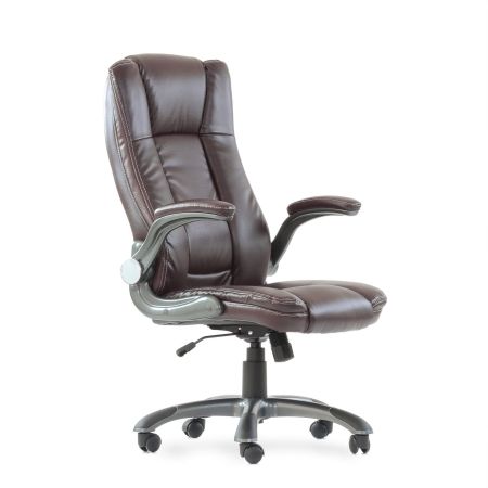 Кресло для руководителя K-24 коричневая экокожа