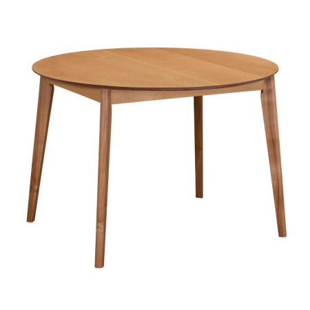 Стол Oslo круглый раскладной 110-140x110x76см, орех миланский, орех миланский