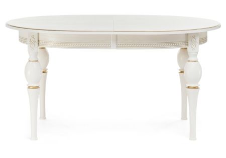 Стол деревянный Авилла молочный, золото