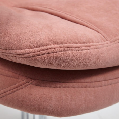 Кресло SOFTY LUX флок, розовый