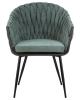 Набор 2 шт Стул обеденный MATILDA, зеленая ткань (LAR 275-23)
