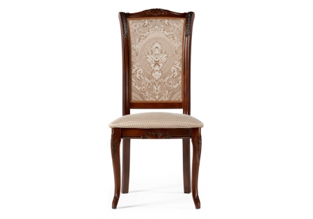 Стул деревянный Керия ткань бежевый, вишня