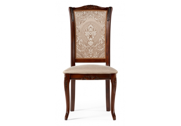 Стул деревянный Керия ткань бежевый, вишня