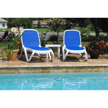 Столик пластиковый для лежака Rodi белый