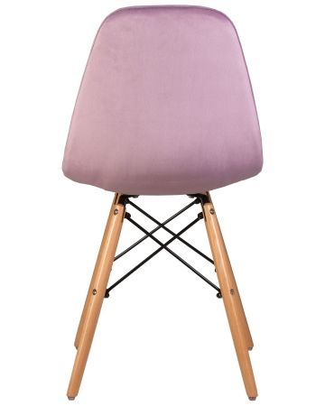 Стул обеденный BENNET ножки светлый бук, пудрово-сиреневый велюр HLR-27