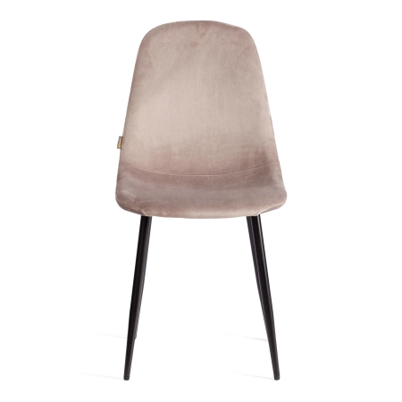 Стул BREEZE (mod. JSC-58) велюр и металл, бежевый и черный